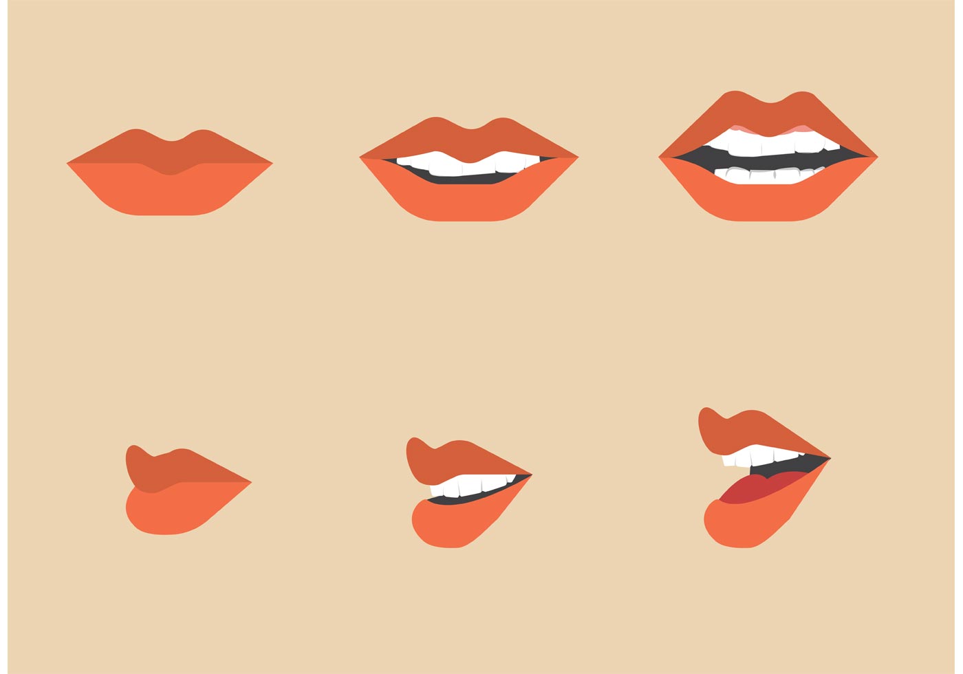 1400x980 Lip Free Vector Art