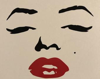 340x270 Marilyn Monroe Decal Etsy