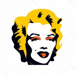 300x300 marilyn monroe black and white drawing marilyn monroe vector