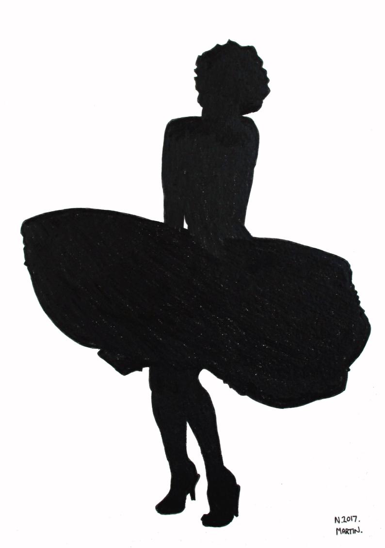 794x1131 Marilyn Monroe Hand Drawn Original Size Drawing Not A Etsy