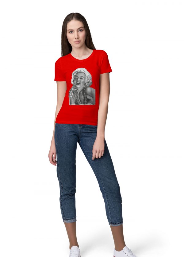600x834 Monroe Pencil Sketch Marilyn T Shirt India