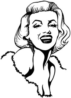 Marilyn Monroe Skull Drawing