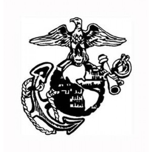 500x500 Marine Corps Sign Vinyl Sticker Decal