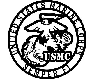 340x270 Usmc Wall Sign Etsy