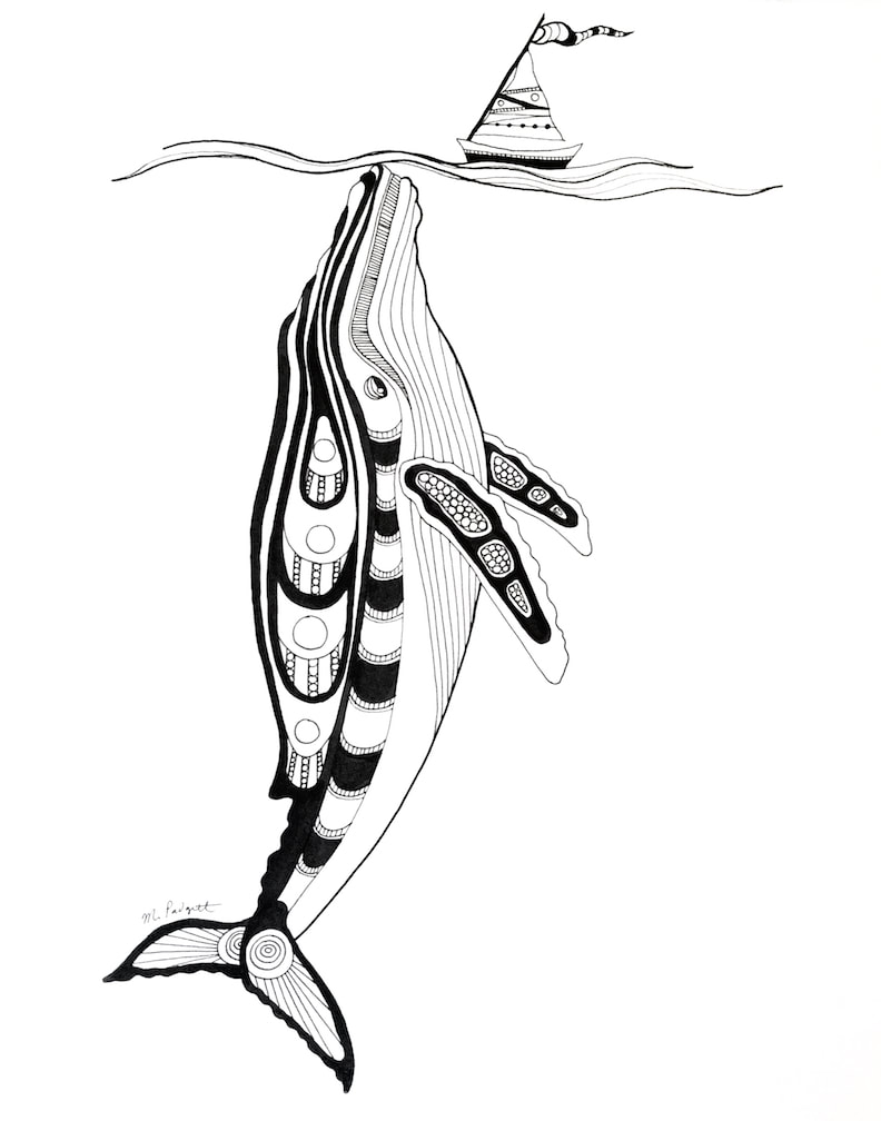 792x1008 Drawings Of Marine Life In Black And White