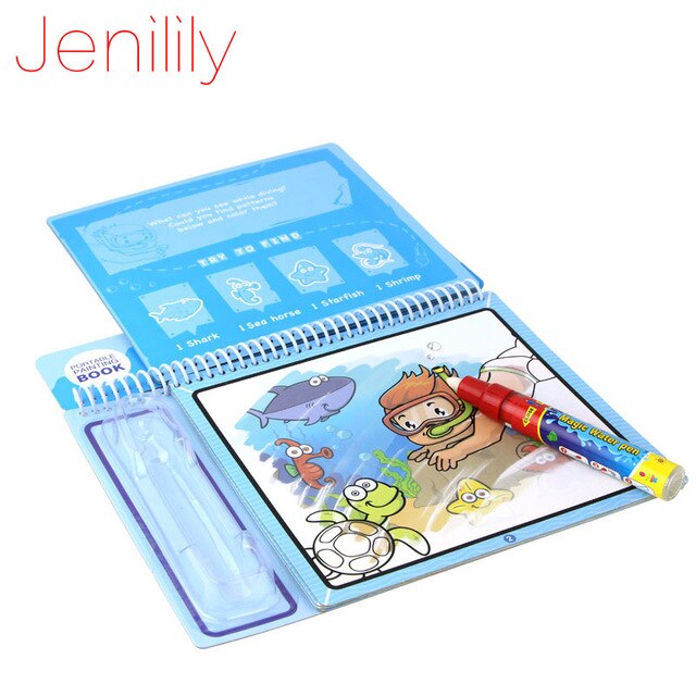 640x640 Jenilily Marine Life Magic Water Drawing Book Coloring
