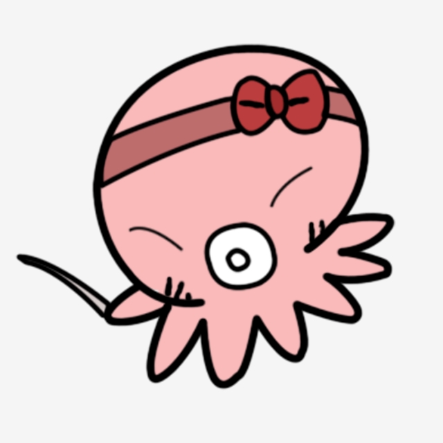 640x640 Pink Octopus Aquatic Marine Life Octopus, Squid, Hand Painted