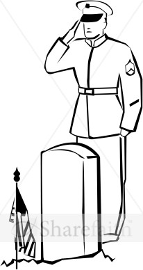 206x388 soldier saluting the fallen memorial day
