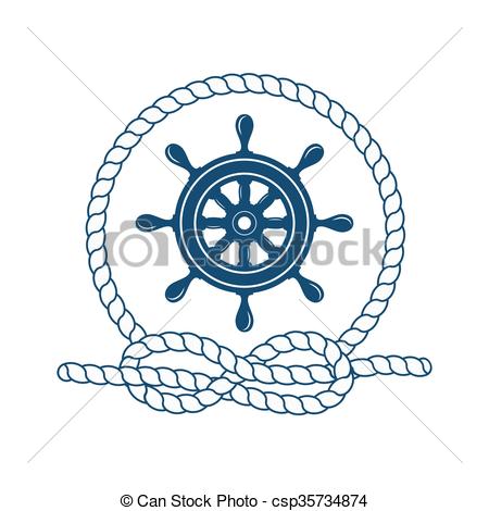 450x470 marine symbol nautical design elements nautical badge with helm