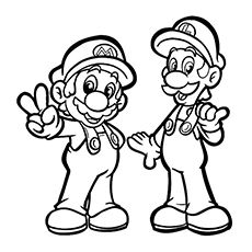 Mario And Luigi Drawing