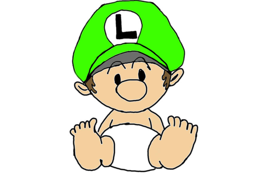 900x600 Huge Collection Of 'baby Luigi Drawing' Download More Than