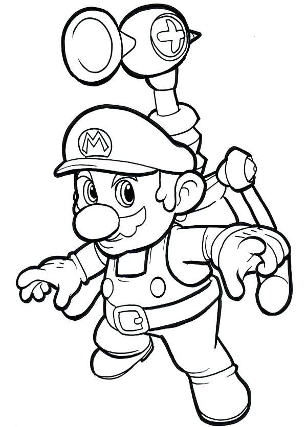600x836 Mario And Luigi Coloring