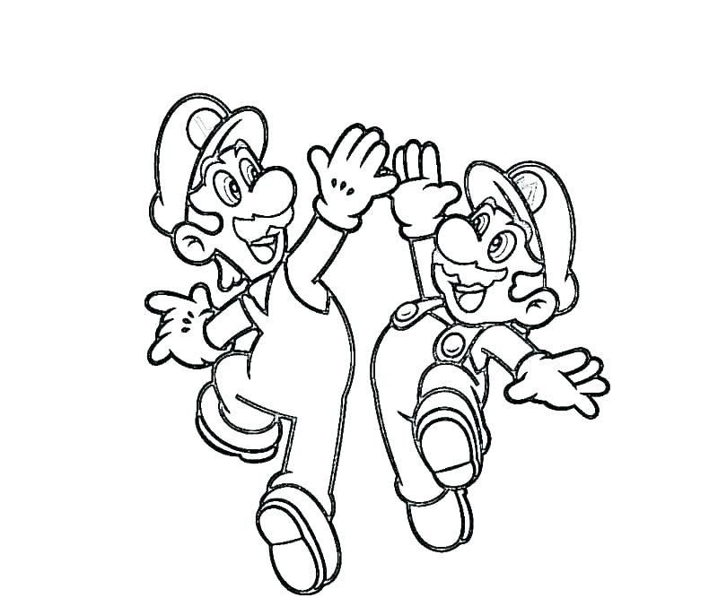 Mario And Luigi Drawing | Free download on ClipArtMag
