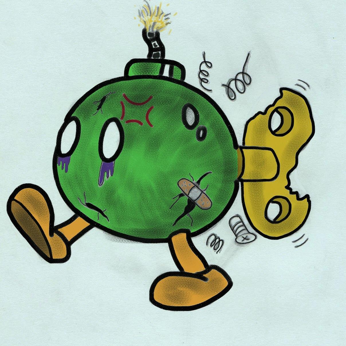 1208x1208 Undead Bomb Omb Mario