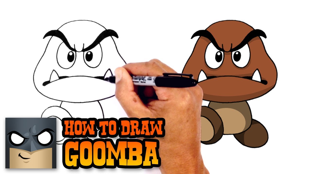 1280x720 How To Draw Goomba Super Mario Bros