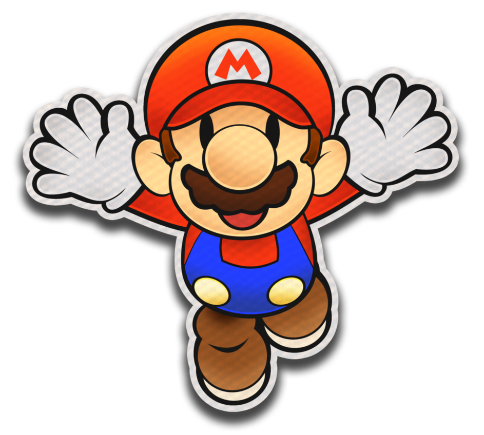 943x848 Paper Mario Color Splash Style