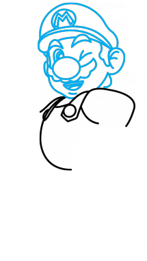 215x382 How To Draw Super Mario From Nintendo, Video Games,, Easy Step