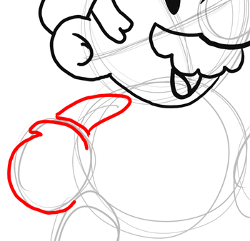 350x338 step drawing classic mario bros or paper mario instructions