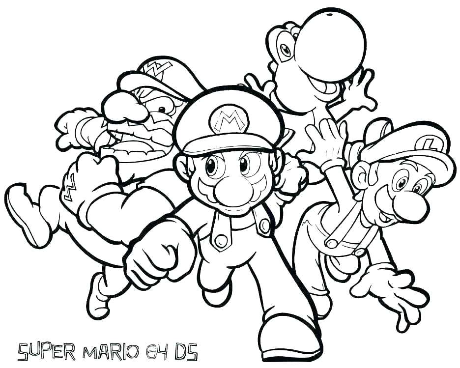 936x749 Super Mario Brothers Coloring