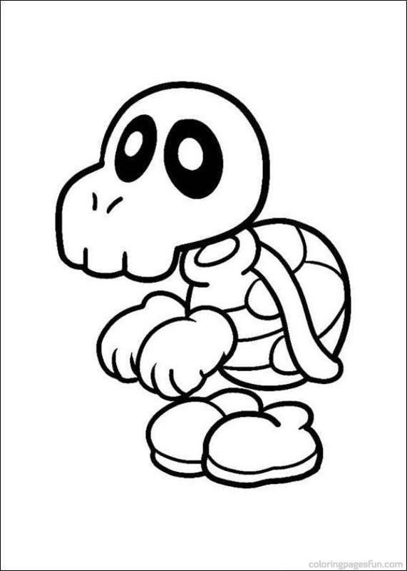 571x800 Super Mario Coloring Pages