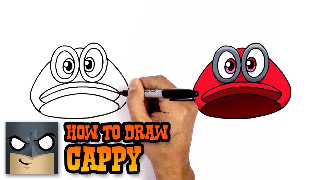 1280x720 How To Draw Cappy Super Mario Odyssey
