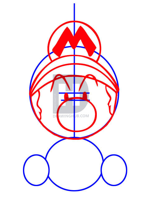 464x632 How To Draw Baby Mario, Step