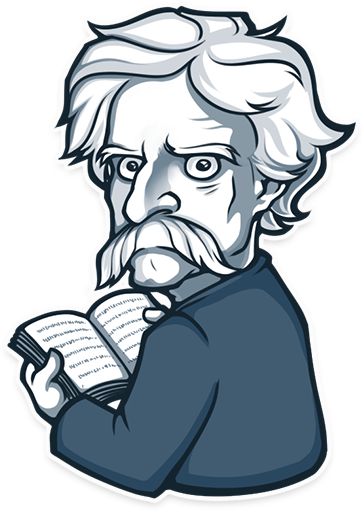 364x512 mark twain illustration dibujos, caricaturas, frases