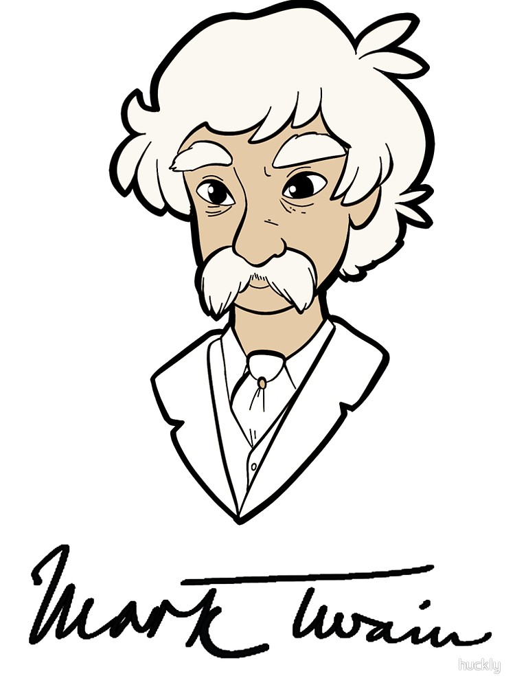 750x1000 Mark Twain Himself Sticker