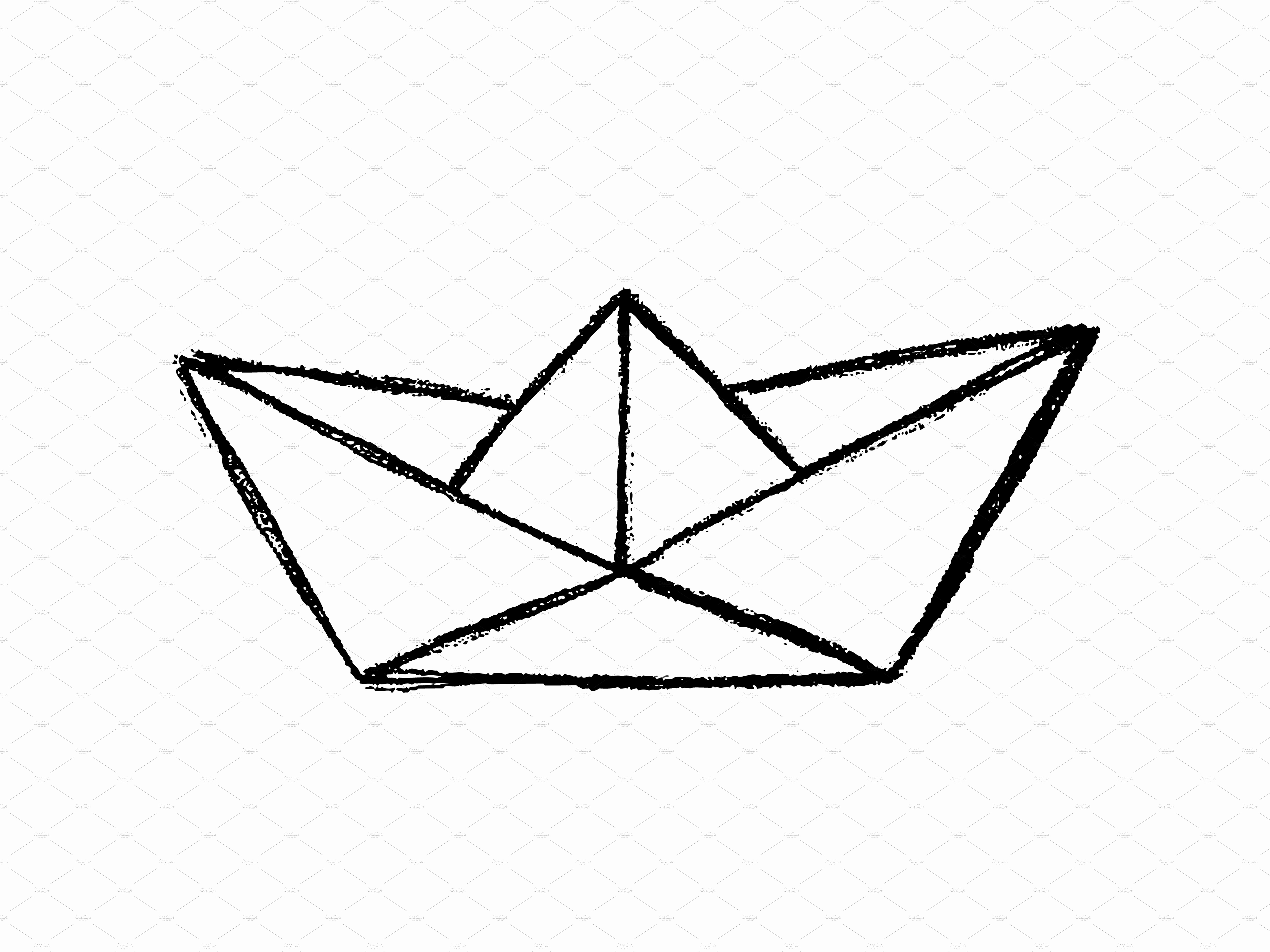 5000x3750 Sketch Of A Boat New Paper Boat Sketch Illustrations Creative