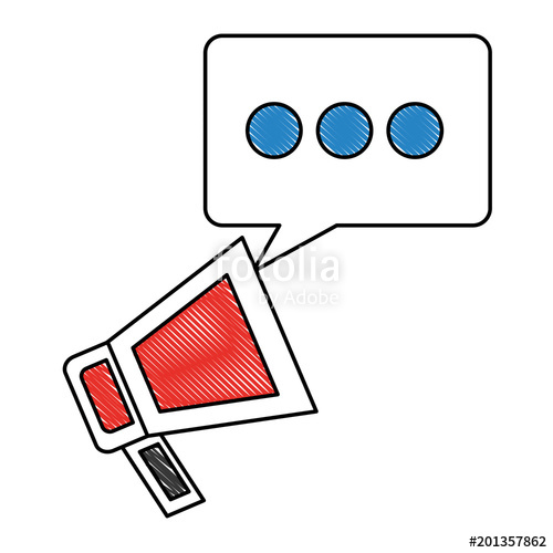 500x500 Digital Marketing Megaphone E Commerce Announce Vector