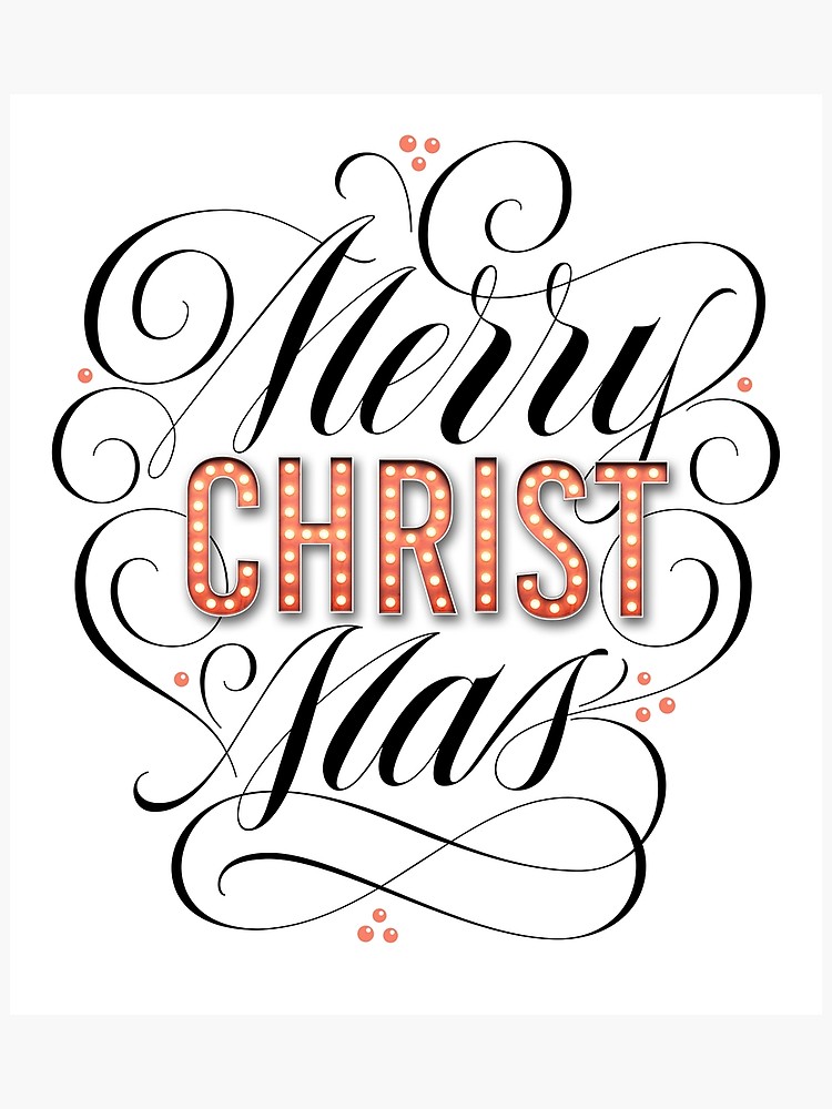 750x1000 Merry Christmas Religious Marquee Lights