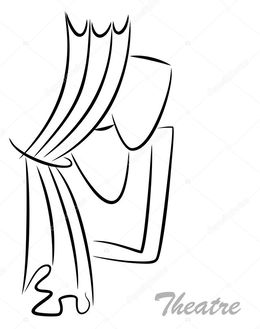 260x329 Theater Marquee High Resolution Clipart