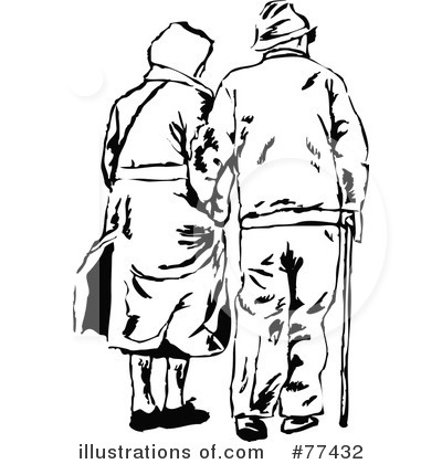 400x420 Old Married Couple Clipart