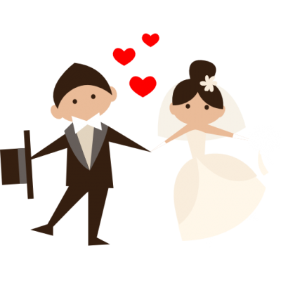 400x400 Collection Of Free Wedding Drawing Couple Download On Ui Ex