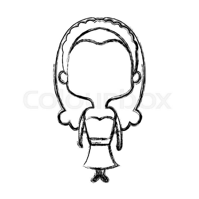 800x800 Adorable Bride Lovely Marriage Cartoon Stock Vector Colourbox