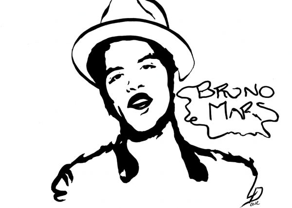 600x427 How To Draw Bruno Mars Cartoon