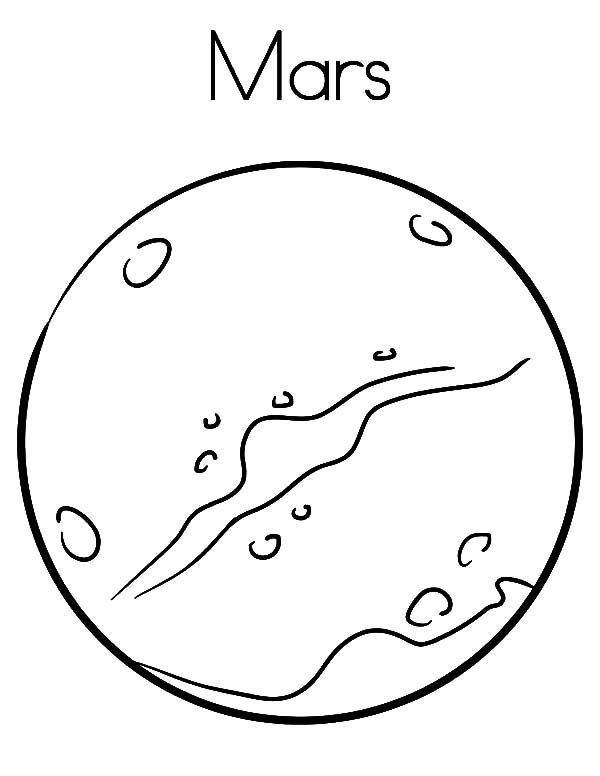 600x776 Planet Coloring Pages Mars Outer Space Planet Coloring Pages