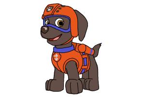 300x200 How To Draw Marshall From Paw Patrol