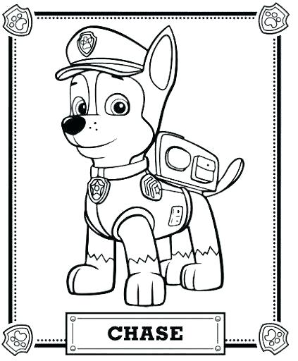 423x512 Paw Patrol Marshall Coloring