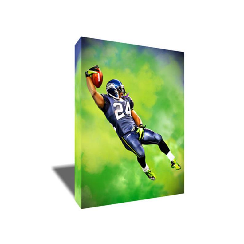 794x794 free shipping marshawn lynch beast quake touchdown canvas art etsy