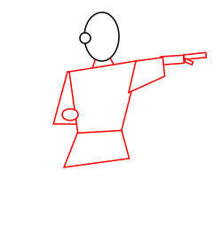 250x271 Drawing A Cartoon Karate Man