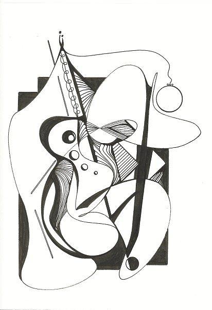 412x604 Abstract Moment A Drawing
