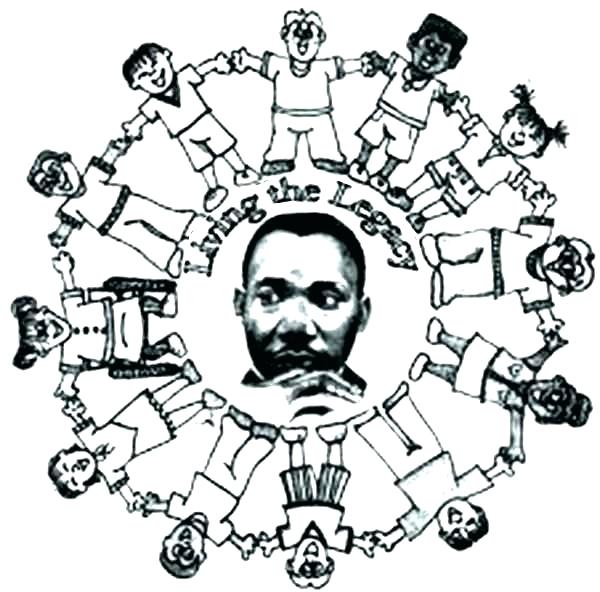 600x592 free martin luther king coloring pages martin king coloring jr