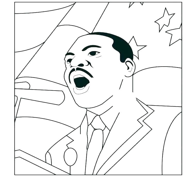 745x686 Dr Martin Luther King Jr Coloring Pages