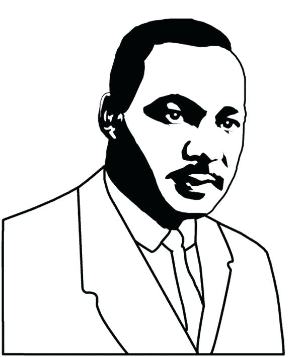 600x711 Mlk Jr Coloring Pages Martin King Jr Coloring Pages Jr Coloring