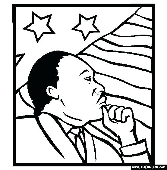 554x565 Preschool Coloring Pages Martin Luther King