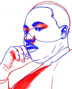 243x302 Drawing Printout How To Draw Martin Luther King Jr