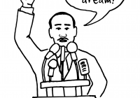 200x140 Martin Luther King Jr Coloring Pages Worksheets Printable