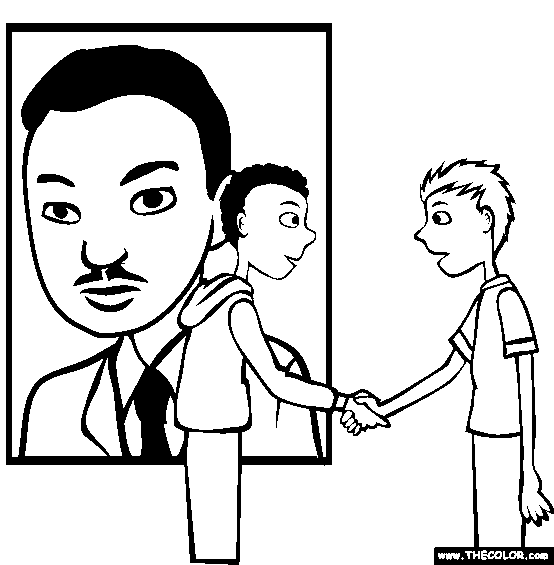 554x565 Martin Luther King Online Coloring Pages