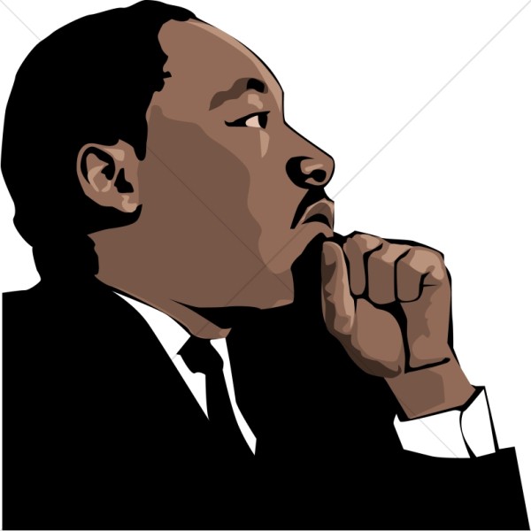 600x600 Clipart Of Martin Luther King Jr